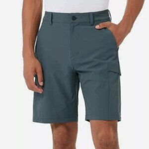 32 Degrees Men’s Cargo Shorts Size 40 Dark Grey Stretch Lightweight NWT